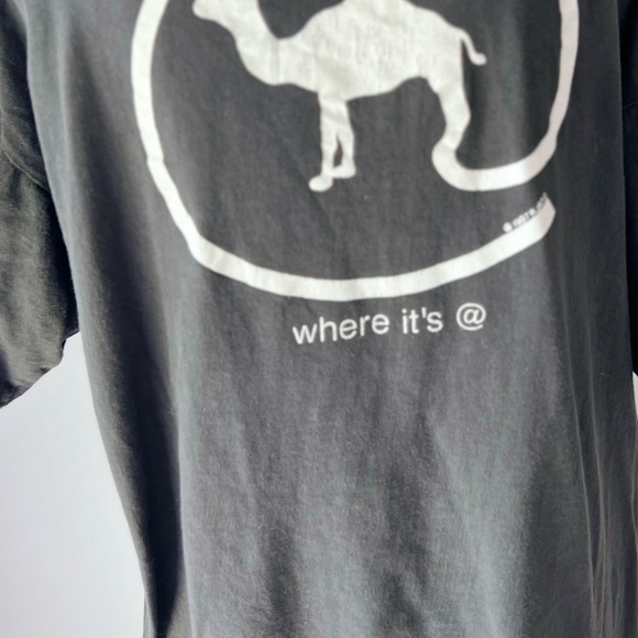 Vintage 1997 Camel Where It's At Black T-Shirt Cigarettes Tobacco 90s - Picture 10 of 10